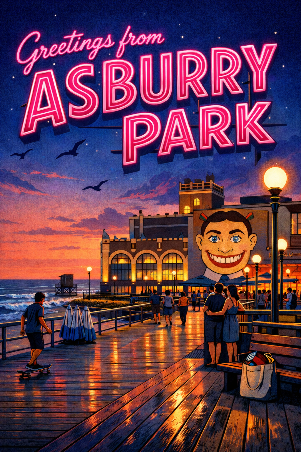 Asbury Park, New Jersey postcard
