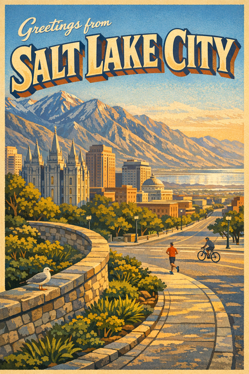 Salt Lake City, Utah postcard